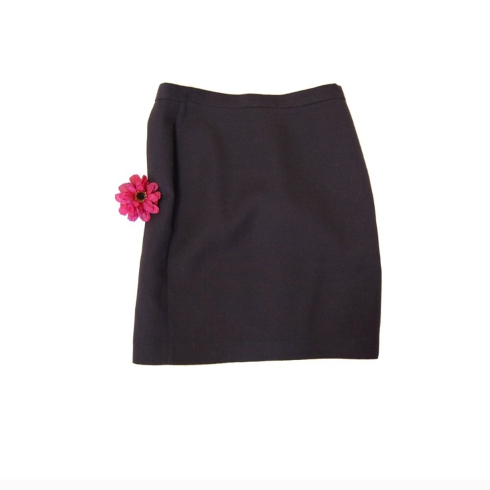 Zara Black Wool Mini Skirt size 12